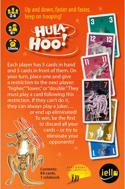 Iello | Hula Hoo | Party Game | Ages 8+ | 2-6 Players | 15 Minutes Playing Time