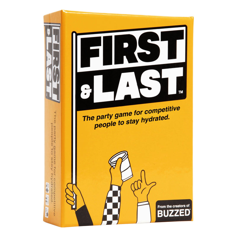 WHAT DO YOU MEME? First & Last – The Party Game for Competitive People to Stay Hydrated – by The Creators of Buzzed