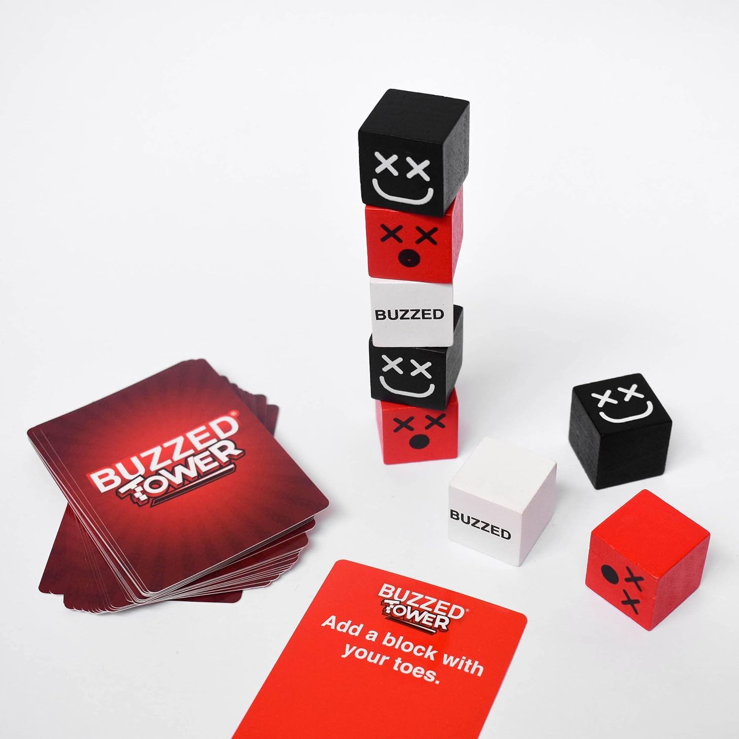 WHAT DO YOU MEME? Buzzed Tower - Das konstruktivste Trinkspiel der Welt - Trinkspiele für Erwachsene Partyspiele für alle von Buzzed