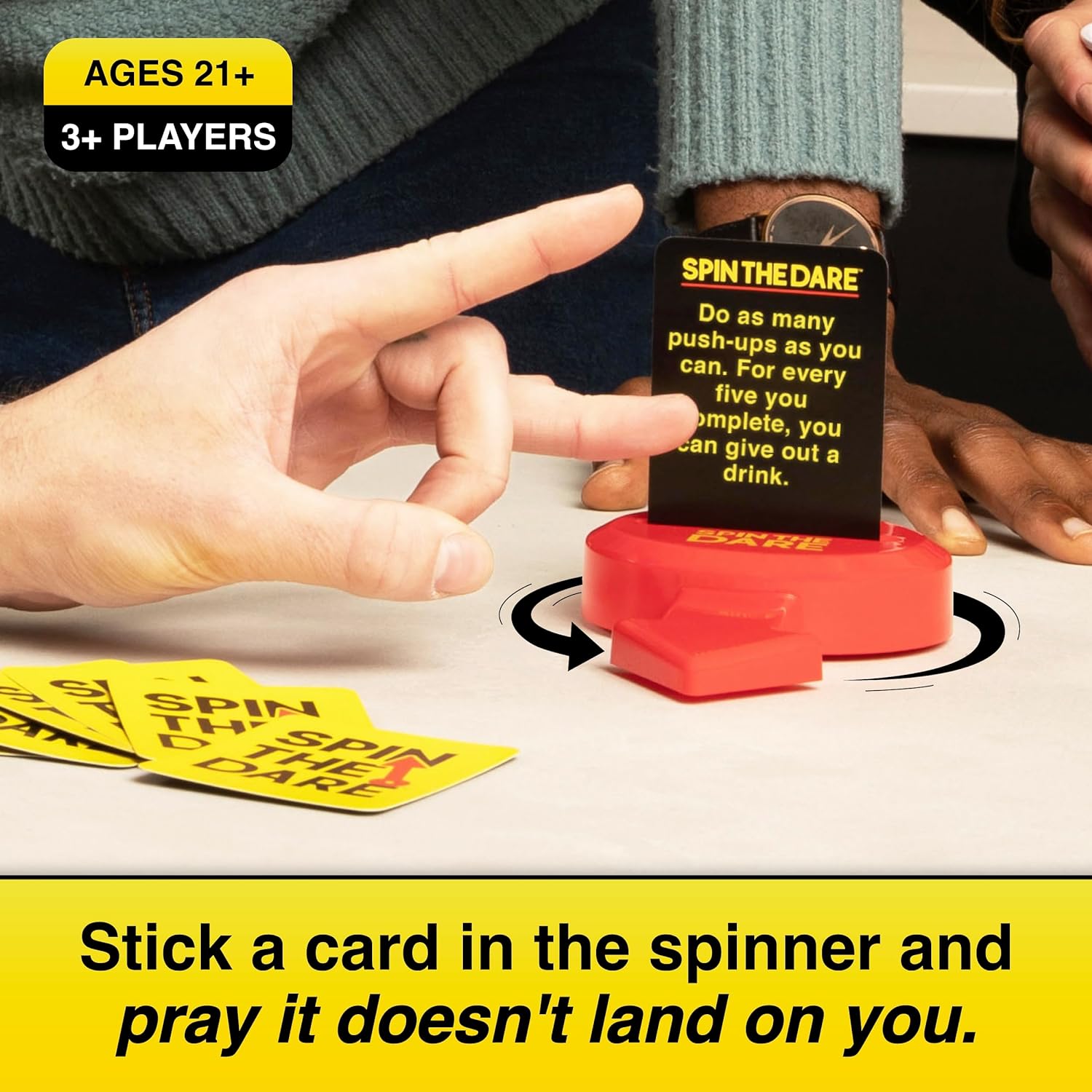 WHAT DO YOU MEME? Spin The Dare - From the Creators of Viral Drinking Game Buzzed, The Adult Themed Summer Party Twist on Truth Or Dare for Backyard BBQ Games