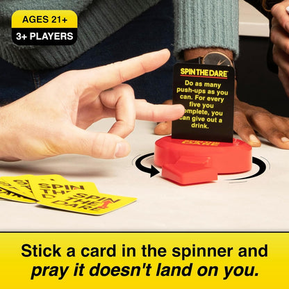 WHAT DO YOU MEME? Spin The Dare - From the Creators of Viral Drinking Game Buzzed, The Adult Themed Summer Party Twist on Truth Or Dare for Backyard BBQ Games