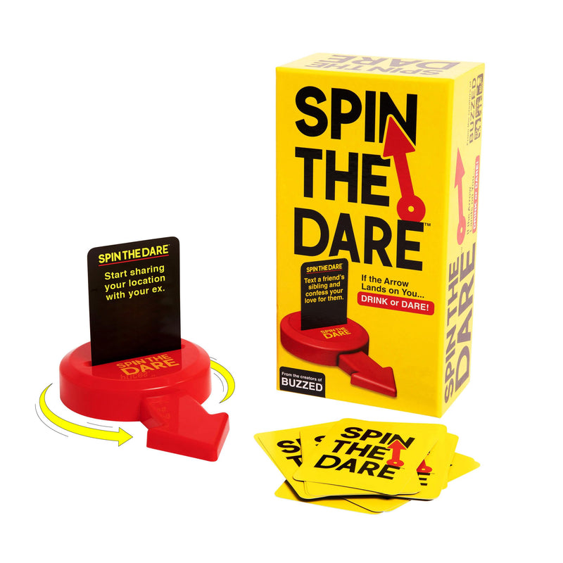 WHAT DO YOU MEME? Spin The Dare - From the Creators of Viral Drinking Game Buzzed, The Adult Themed Summer Party Twist on Truth Or Dare for Backyard BBQ Games