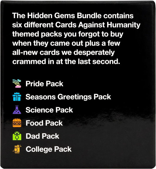 Cards Against Humanity: Hidden Gems Bundle • 6 themed packs + 10 new cards
