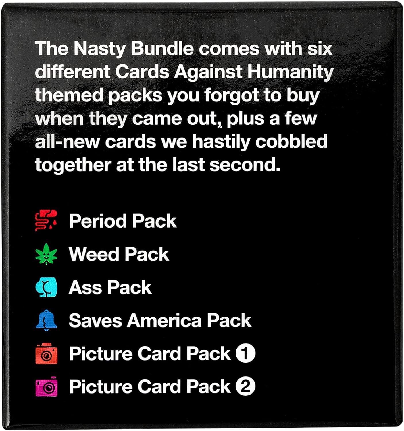 Cards Against Humanity: Nasty Bundle • 6 fiese Themenpakete + 10 brandneue Karten
