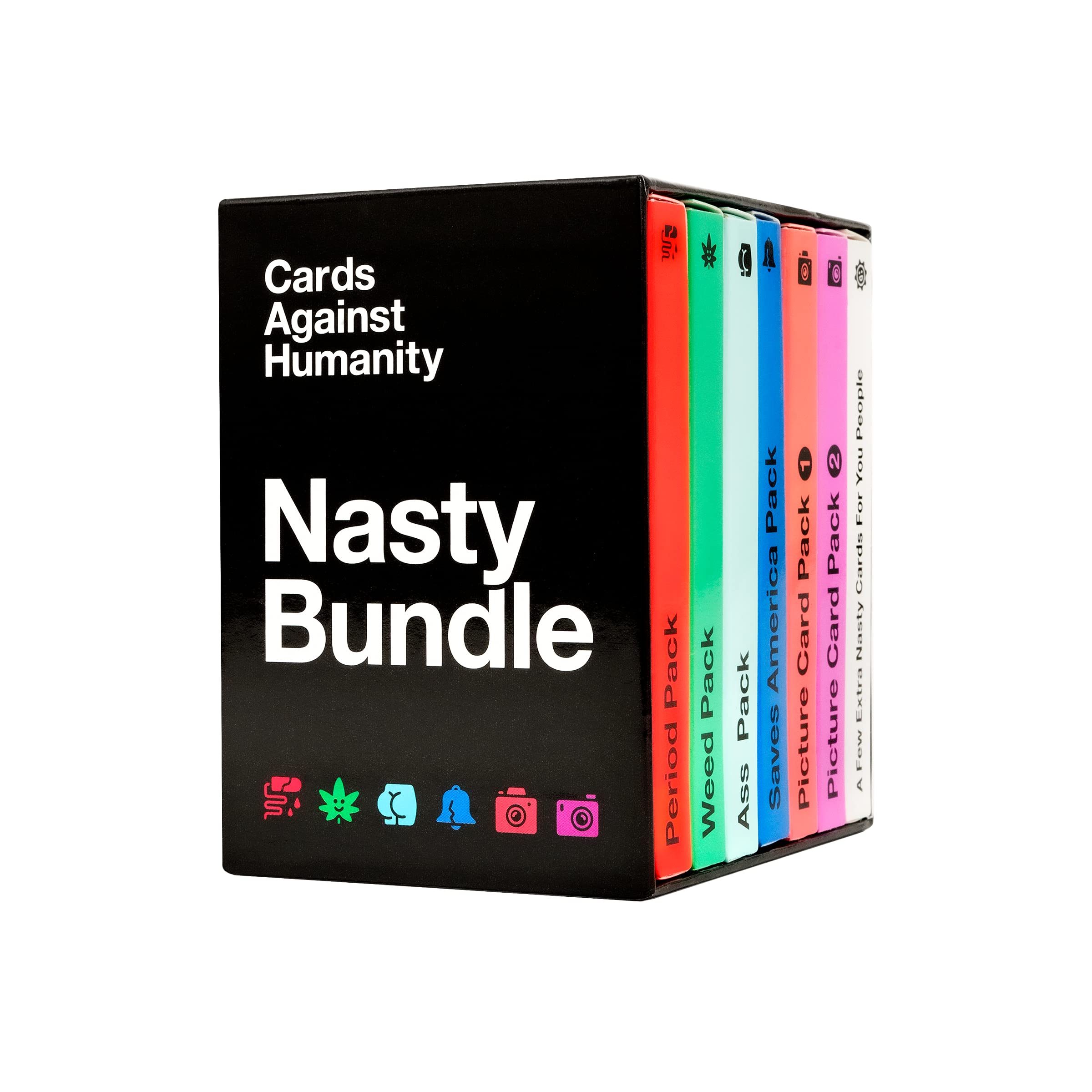 Cards Against Humanity: Nasty Bundle • 6 fiese Themenpakete + 10 brandneue Karten