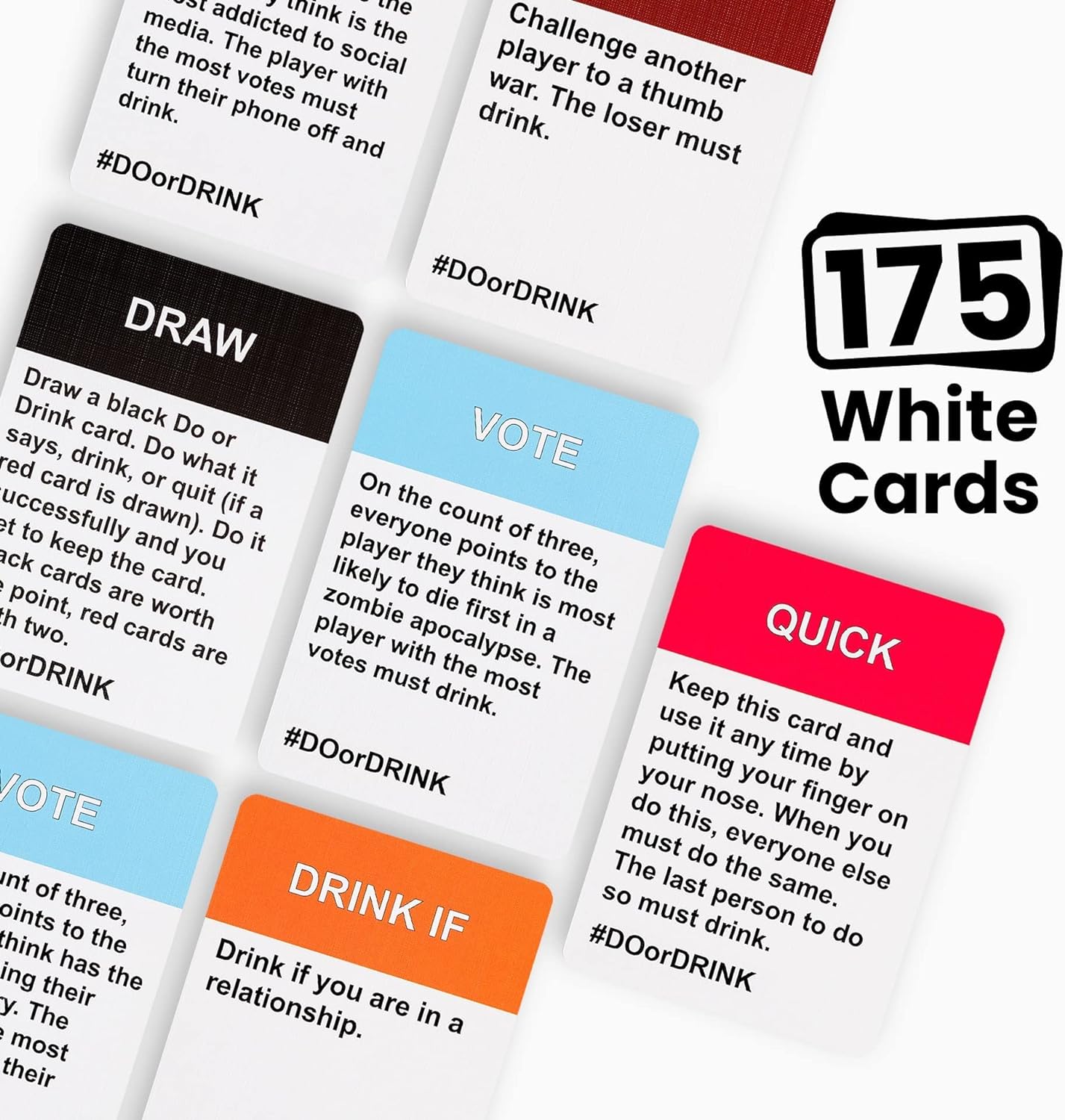 Do or Drink - Party Card Game - for University, College, Camping, Hen's Night, Stag Parties - Funny for Men & Women
