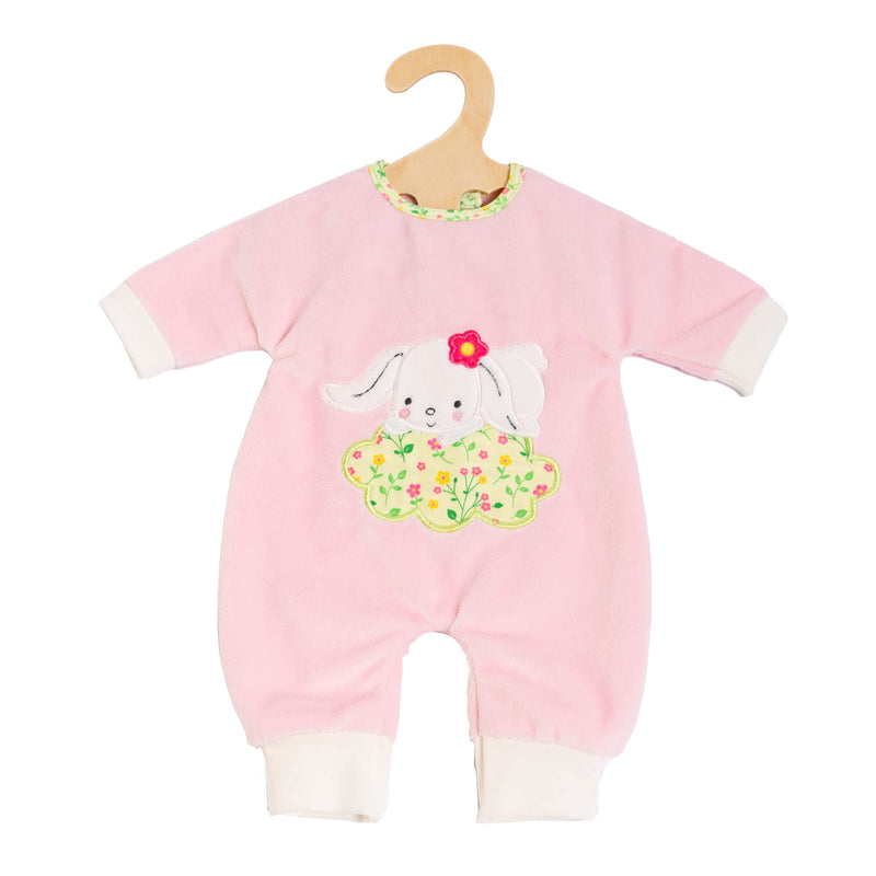 Heless 1381 1381 Bunny Lou Doll Clothes Fluffy Rabbit Applique Floral Pattern for Dolls and Soft Toys Size 28-35 cm