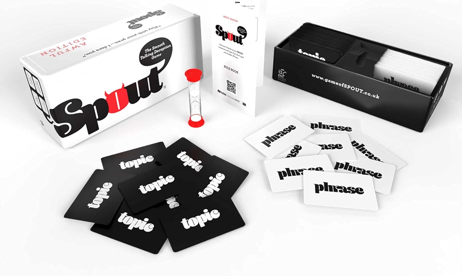 SPOUT - AWFUL Edition The Hilarious Board Game for Adults - Easy Party Game for 3 or More Players - Incredibly Funny Card Game