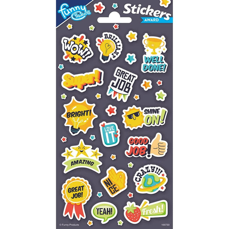 Pack of Stickers prizes and Rewards 10 x 20 cm