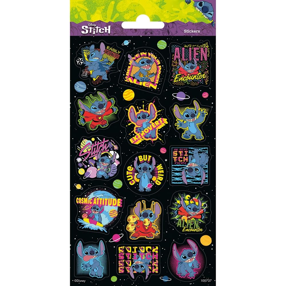 Stich Glitter Stickers Pack
