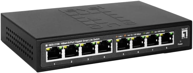 LevelOne GES-2108 8-Port Gigabit Smart Lite Switch
