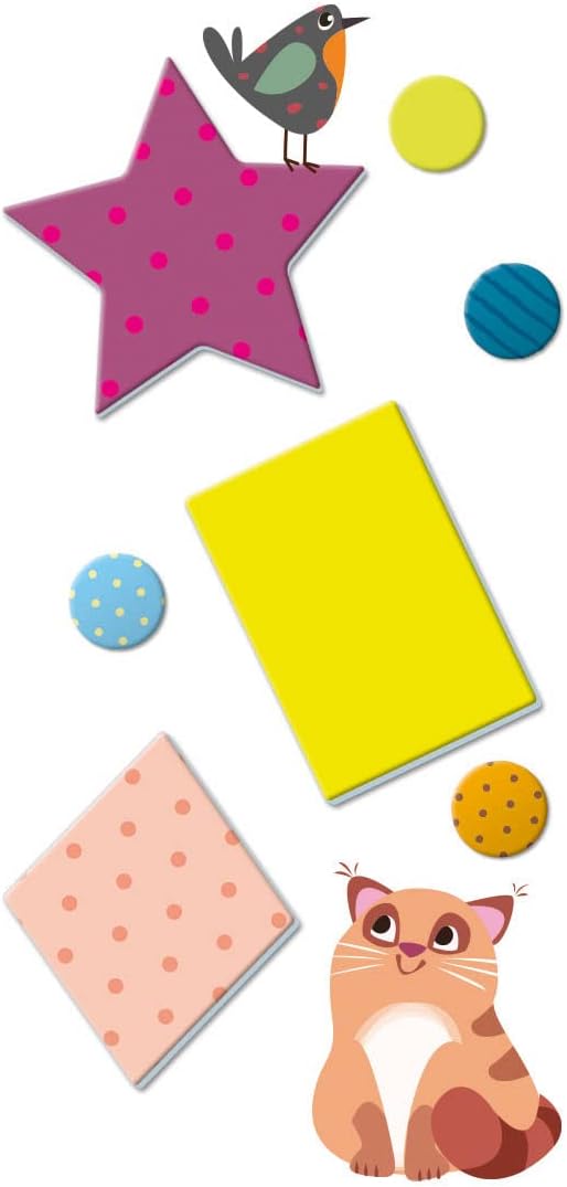 Clementoni Sapientino-Gioca e Crea Stencil e cifre Puzzle da comporre, Gioco educativo per Imparare i Numeri, Bambini 3-6 Anni, Made in Italy, Multicolore, Medio, 16727
