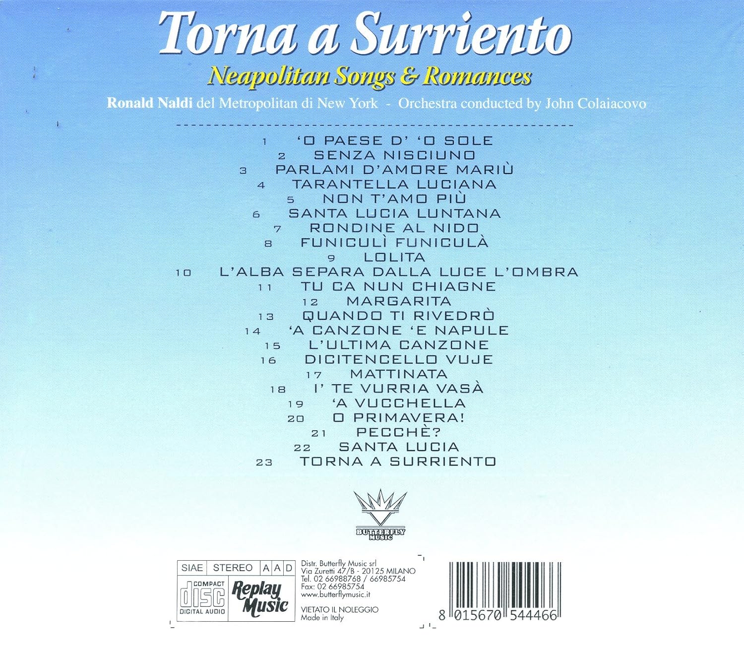 Torna A Surriento