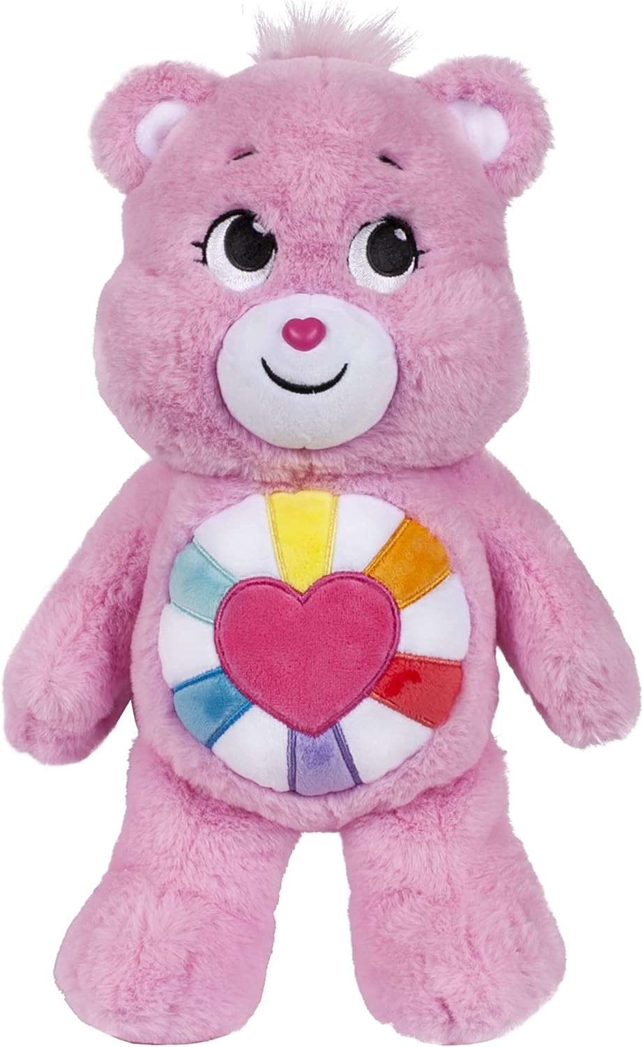 Care Bears | Hopeful Heart Bear 35cm Medium Plush | Collectable Cute Plush Toy, Cuddly Toys for Children, Soft Toys for Girls Boys, Cute Teddies Suitable for Girls and Boys Ages 4+ | Basic Fun 22139