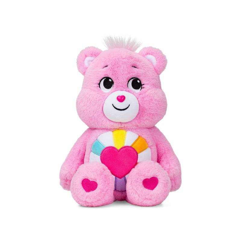 Care Bears | Hopeful Heart Bear 35cm Medium Plush | Collectable Cute Plush Toy, Cuddly Toys for Children, Soft Toys for Girls Boys, Cute Teddies Suitable for Girls and Boys Ages 4+ | Basic Fun 22139