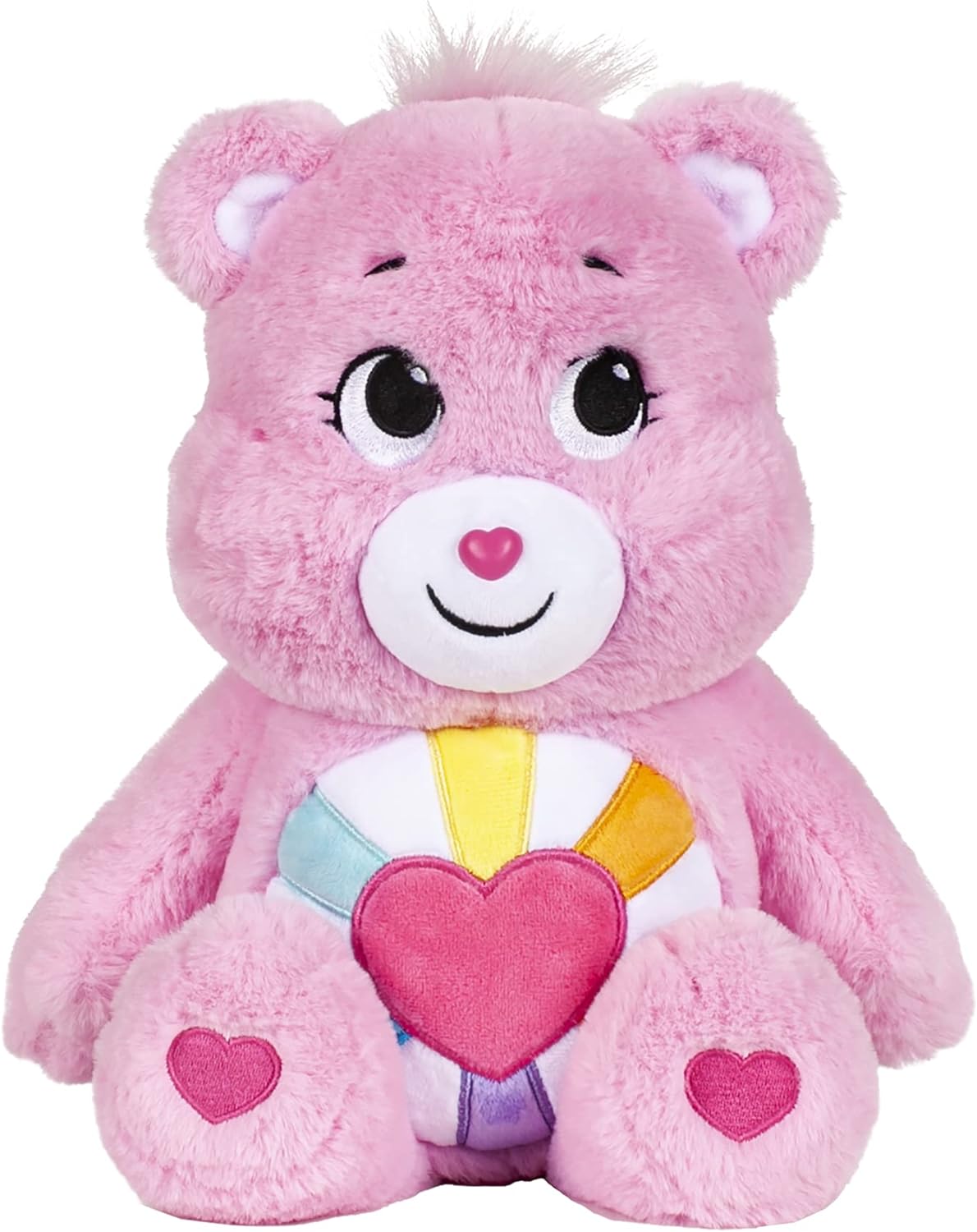 Care Bears | Hopeful Heart Bear 35cm Medium Plush | Collectable Cute Plush Toy, Cuddly Toys for Children, Soft Toys for Girls Boys, Cute Teddies Suitable for Girls and Boys Ages 4+ | Basic Fun 22139