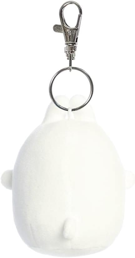 AURORA, 14223, Molang Key Clip, 4In, Soft Toy, White