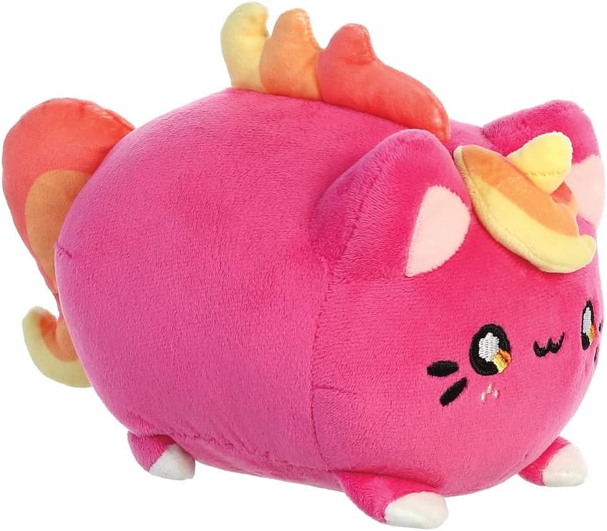 AURORA, 14288, Tasty Peach Berry Sunset Meowchi, 7In, Eco-friendly soft toy, Pink