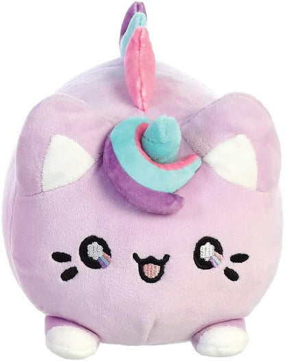 AURORA, 14289, Tasty Peach Lavender Dream Meowchi, 7In, Eco-friendly soft toy