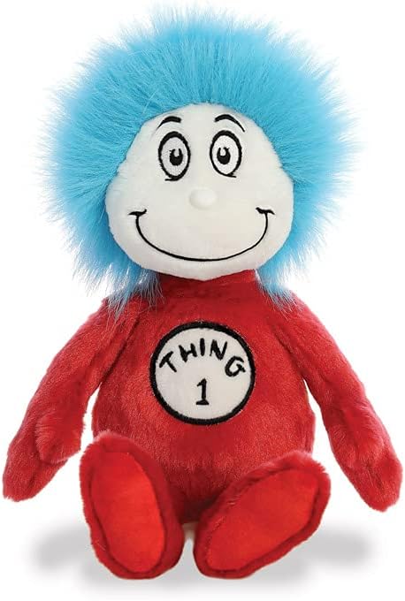 Aurora, 15912, Dr Suess, Thing 1, 8In, Soft Toy, (Red, Blue, White)