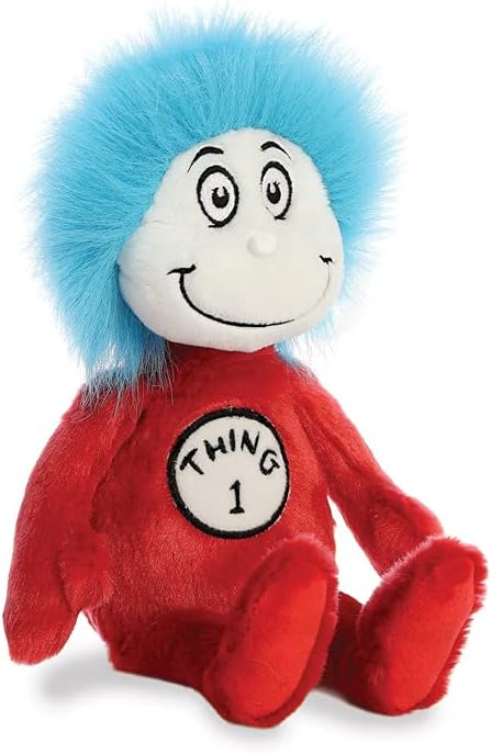 Aurora, 15912, Dr Suess, Thing 1, 8In, Soft Toy, (Red, Blue, White)