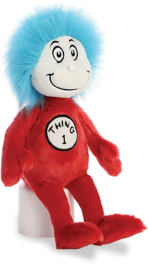Aurora, 15912, Dr Suess, Thing 1, 8In, Soft Toy, (Red, Blue, White)