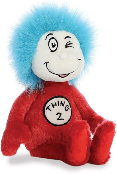 Aurora, 15913, Dr Suess, Thing 2, 8In, Soft Toy, (Red, Blue, White)