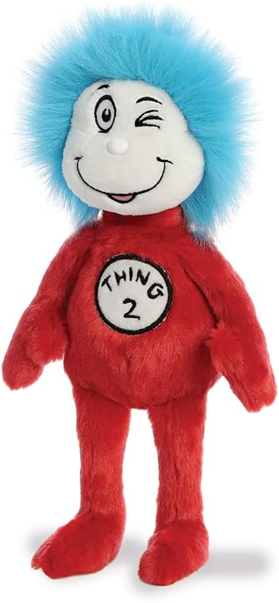 Aurora, 15913, Dr Suess, Thing 2, 8In, Soft Toy, (Red, Blue, White)