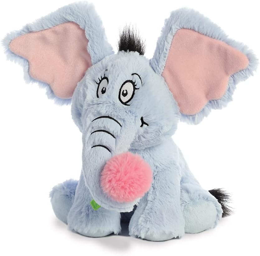Aurora, 15915, Dr Suess, Horton Elephant 12In, Soft Toy, Blue & Pink