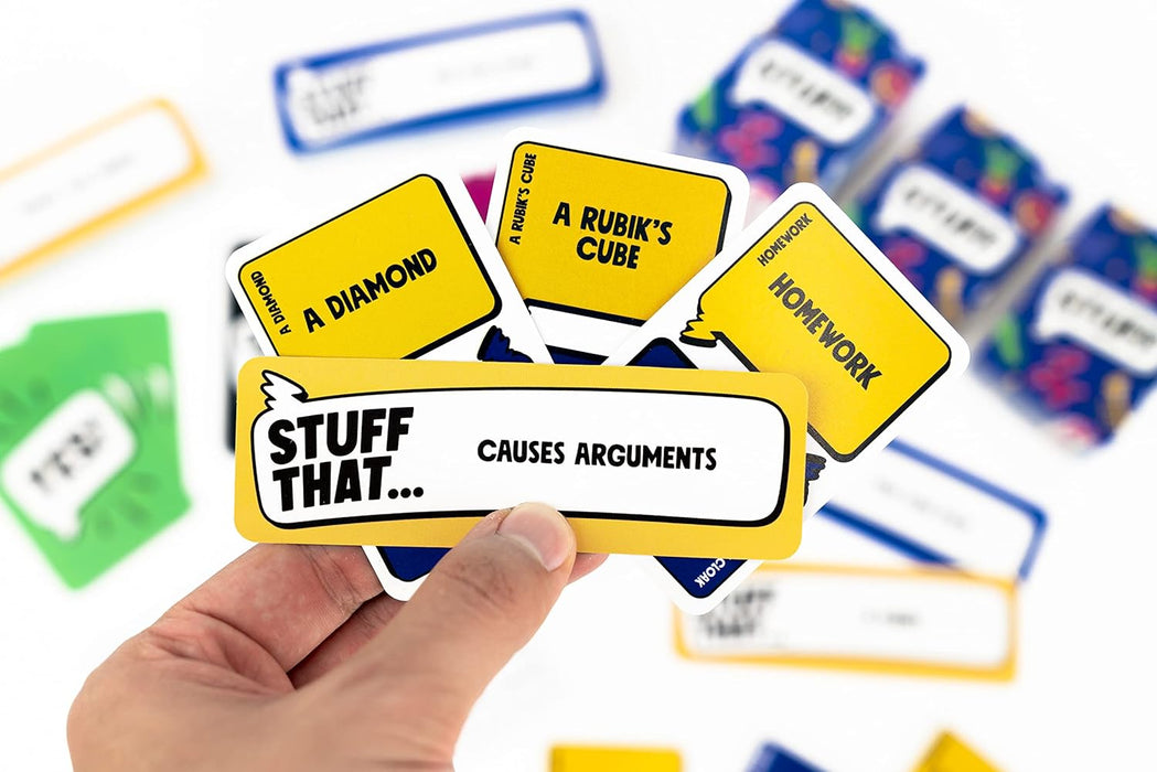 Stuff That! by Professor Puzzle Games - Family Friendly Card Game of Creative Thinking/Bluffing! - Card Game for All Ages.
