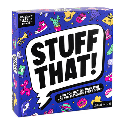 Stuff That! by Professor Puzzle Games - Family Friendly Card Game of Creative Thinking/Bluffing! - Card Game for All Ages.