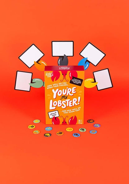 Professor PUZZLE You're My Lobster Board Game Ages 12+ 2-6 Players 20 Minutes Playing Time, PROPPG7904, Orange