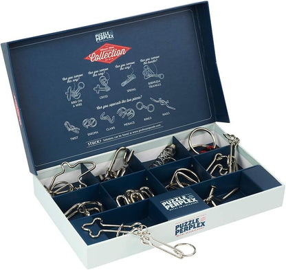 Professor PUZZLE colección Perplex de Professor – 10 Rompecabezas de Metal/Juegos de Teaser Cerebro, Multicolor (PX2041