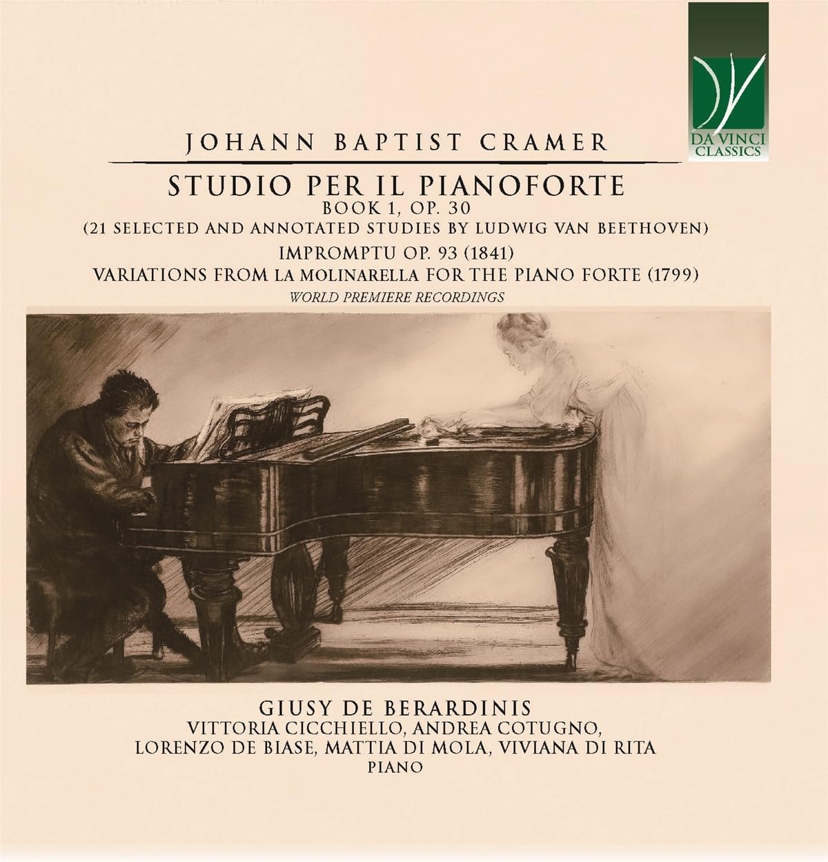 JOHANN BAPTIST CRAMER: STUDIO PER IL PIANOFORTE, BOOK 1, OP. 30
