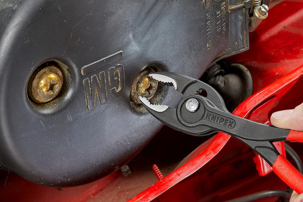 Knipex TwinGrip Slip Joint Pliers black atramentized, with non-slip plastic coating 200 mm 82 01 200