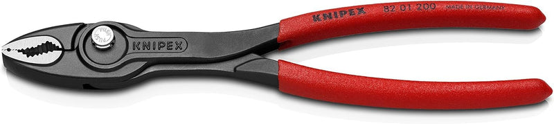 Knipex TwinGrip Slip Joint Pliers black atramentized, with non-slip plastic coating 200 mm 82 01 200