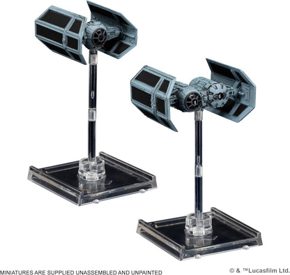 Fantasy Flight Games | Star Wars X-Wing: Galactic Empire Squadron Starter Pack | Miniatures Game | Ages 14+ | 2 Players | 90 Minutes Playing Time