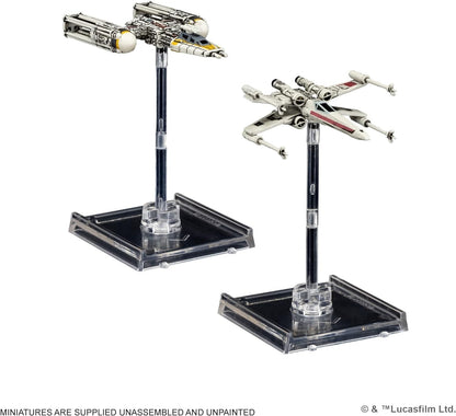 Atomic Mass Games |Star Wars X-Wing: Rebel Alliance Squadron Starter Pack | Tabletop Miniatures Game | Ages 14+ | 2 Players | 90 Minutes Playing Time