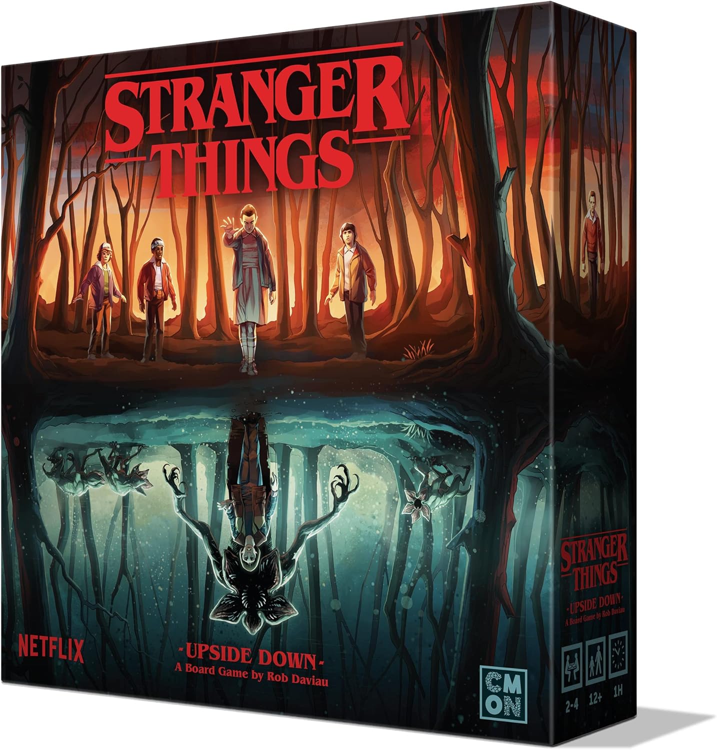 CoolMiniOrNot Inc | Stranger Things: Upside Down | Cooperative Board Game | Ages 12+ | 2-4 Players | 60 Minutes Playing Time