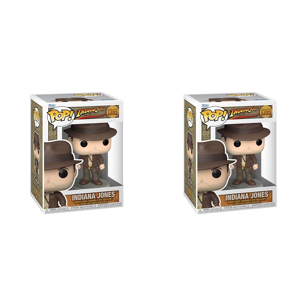 Funko POP! Movies: ROTLA - Indiana Jones With Jacket - Raiders Of the Lost Ark - Collectable Vinyl Figure - Gift Idea - Official Merchandise - Toys for Kids & Adults - Movies Fans (Pack of 2
