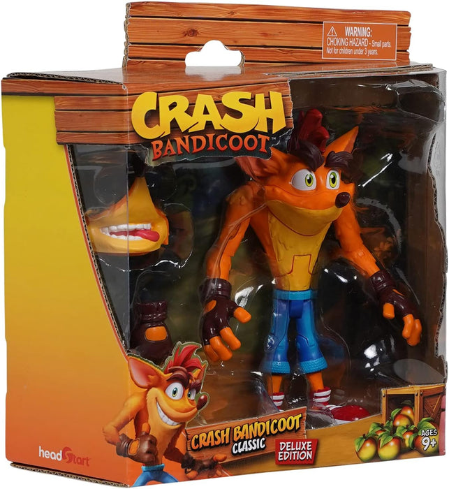 Bandai Deluxe Edition Crash Bandicoot Action Figure | 16.5cm Crash Bandicoot Toy With 16 Points Of Articulation And Accessories | Collectable Figures For A Crash Bandicoot Merchandise Collection