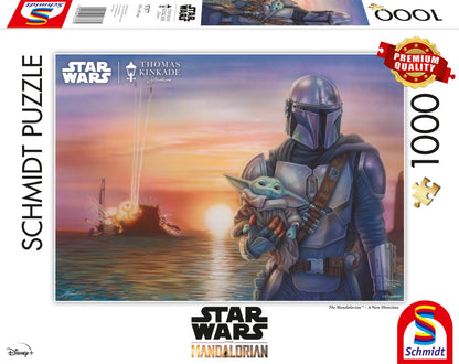 Schmidt | Thomas Kinkade: Disney Star Wars The Mandalorian - A New Direction - 1,000 Pieces | Jigsaw Puzzle | Ages 12+ | , 30 x 60 inch