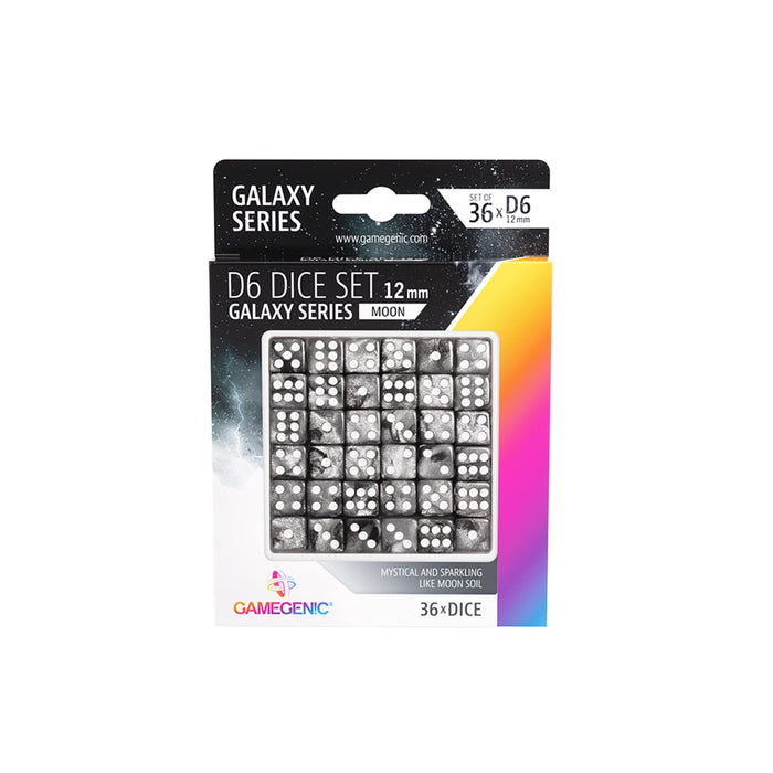 Set of 36 D6 Dice - Galaxy Series: Moon