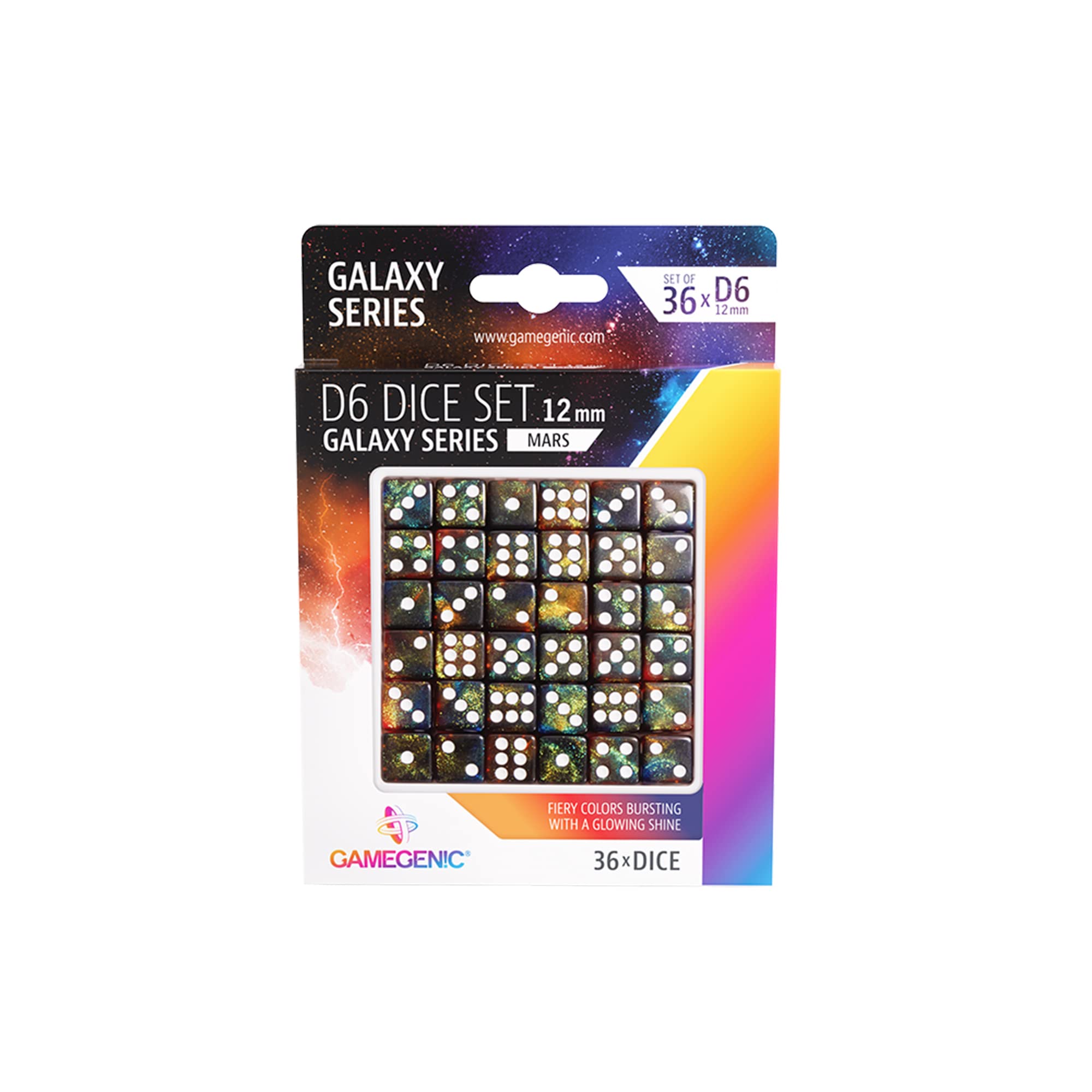 Gamegenic - Set of 6 Faces Mars 12mm (36pcs)