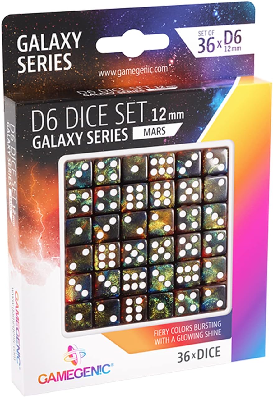 Gamegenic - Set of 6 Faces Mars 12mm (36pcs)