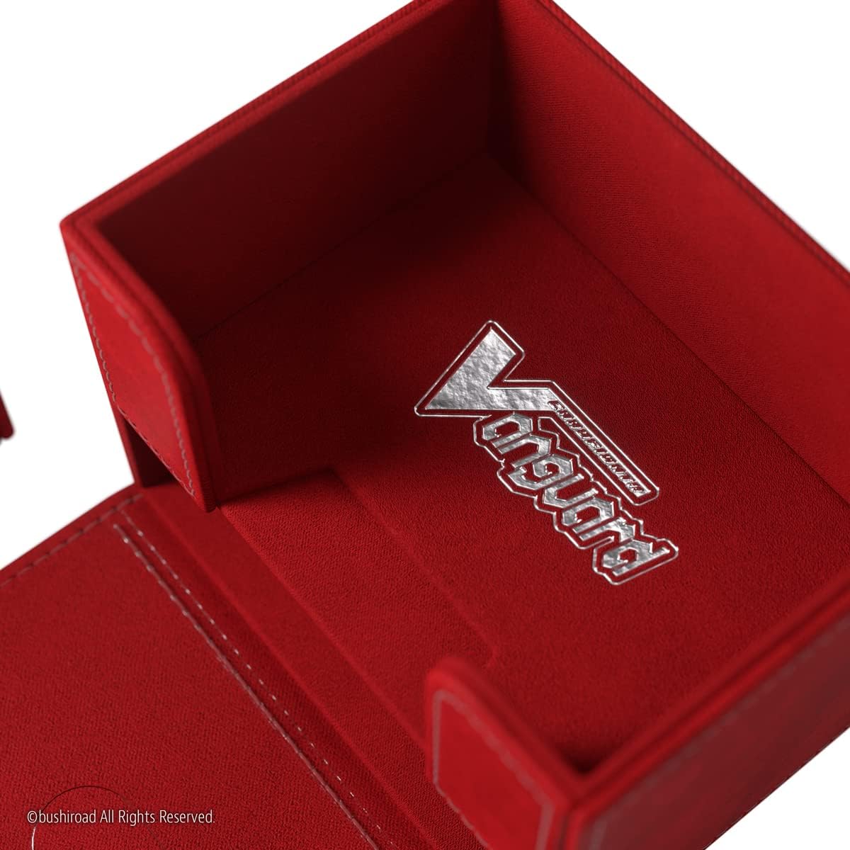 Gamegenic Cardfight!! Vanguard Nation's Vault | Premium Deck Box | Holds up to 50 Double-Sleeved Cards | Extra Drawer for Power Counters and Accessories | Dragon Empire - Red Color | Made