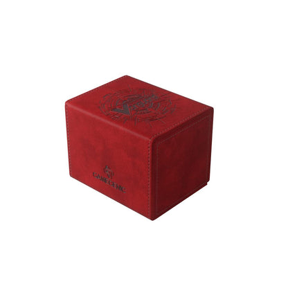 Gamegenic Cardfight!! Vanguard Nation's Vault | Premium Deck Box | Holds up to 50 Double-Sleeved Cards | Extra Drawer for Power Counters and Accessories | Dragon Empire - Red Color | Made