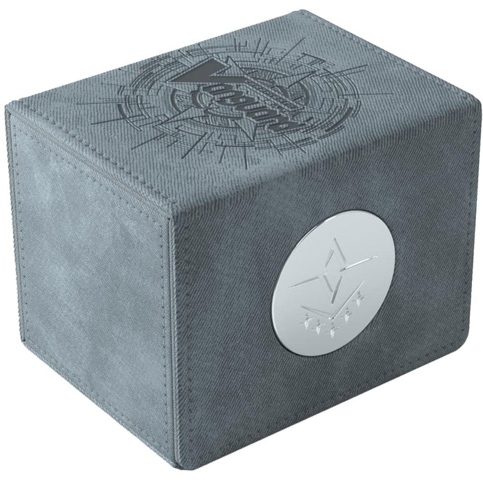 Gamegenic Cardfight!! Vanguard Nation's Vault | Premium Deck Box | Holds up to 50 Double-Sleeved Cards | Extra Drawer for Power Counters and Accessories | Brandt Gate - Gray Color | Made