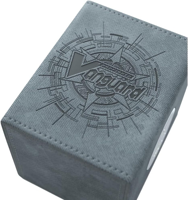 Gamegenic Cardfight!! Vanguard Nation's Vault | Premium Deck Box | Holds up to 50 Double-Sleeved Cards | Extra Drawer for Power Counters and Accessories | Brandt Gate - Gray Color | Made