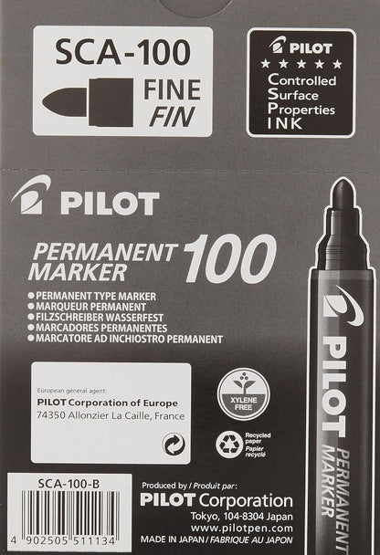 Permanent Marker Bullet Tip Black. sca-100-b